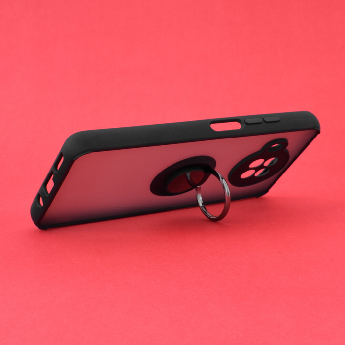 Husa Xiaomi Mi 10T Lite cu inel suport stand magnetic, Negru [2]
