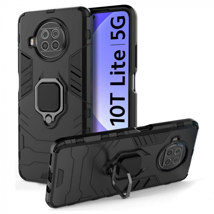 Husa Xiaomi Mi 10T Lite, Techsuit Shield Ring, Negru [1]
