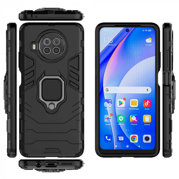 Husa Xiaomi Mi 10T Lite, Techsuit Shield Ring, Negru [6]