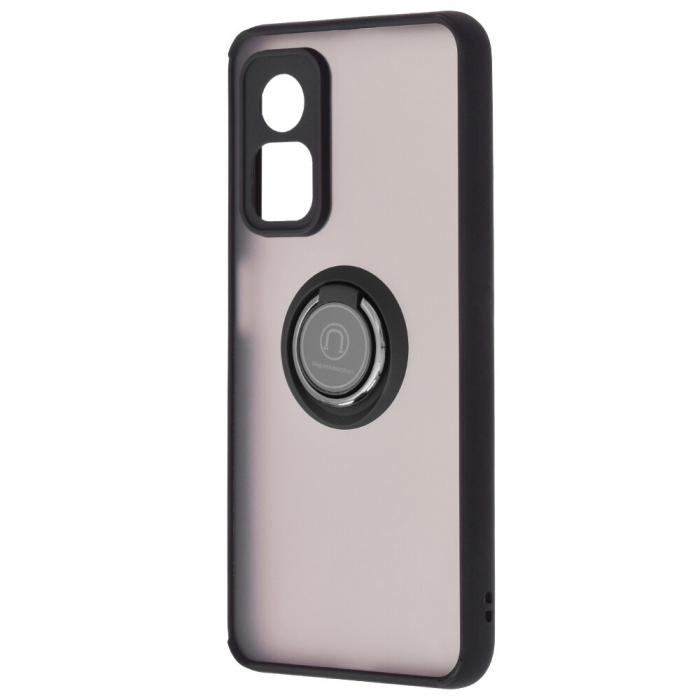 Husa Xiaomi Mi 10T / Mi 10T Pro cu inel suport stand magnetic, Negru [4]