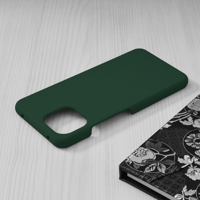 Husa Xiaomi Mi 11 Lite, Soft Edge Silicone, Dark Green [5]