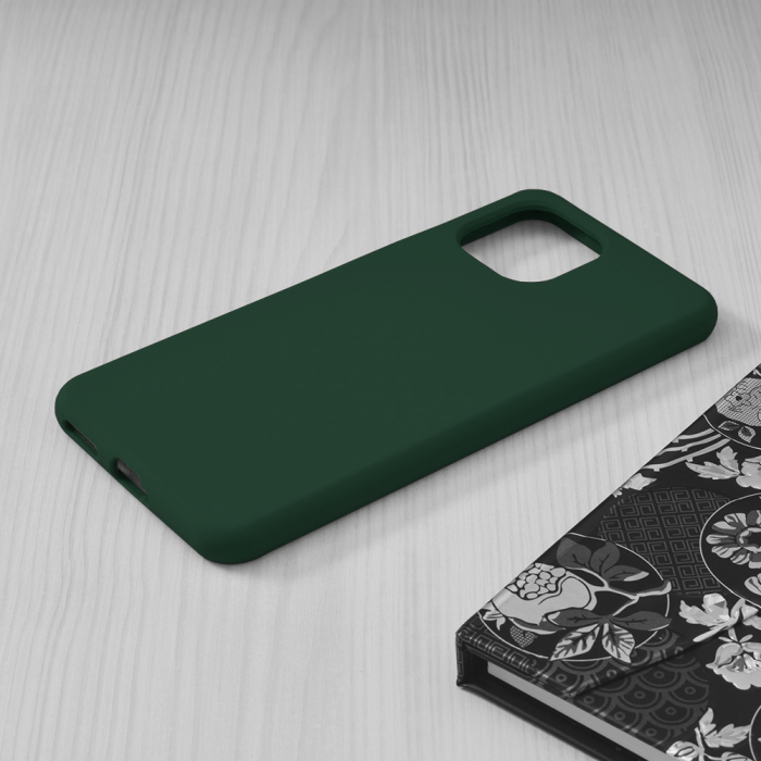 Husa Xiaomi Mi 11 Lite, Soft Edge Silicone, Dark Green [4]