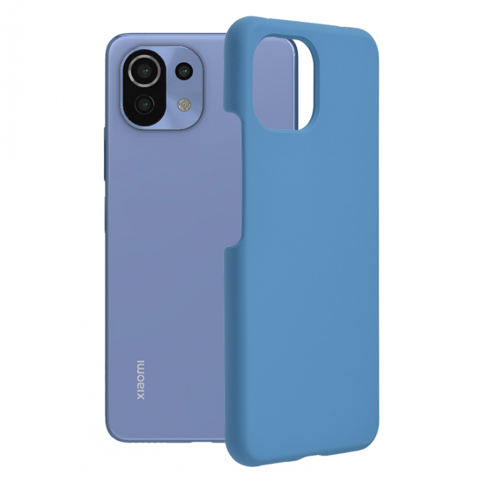 Husa Xiaomi Mi 11 Lite, Soft Edge Silicone, Denim Blue [1]