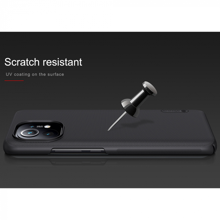 Husa Xiaomi Mi 11, Nillkin Super Frosted Shield, Negru [6]