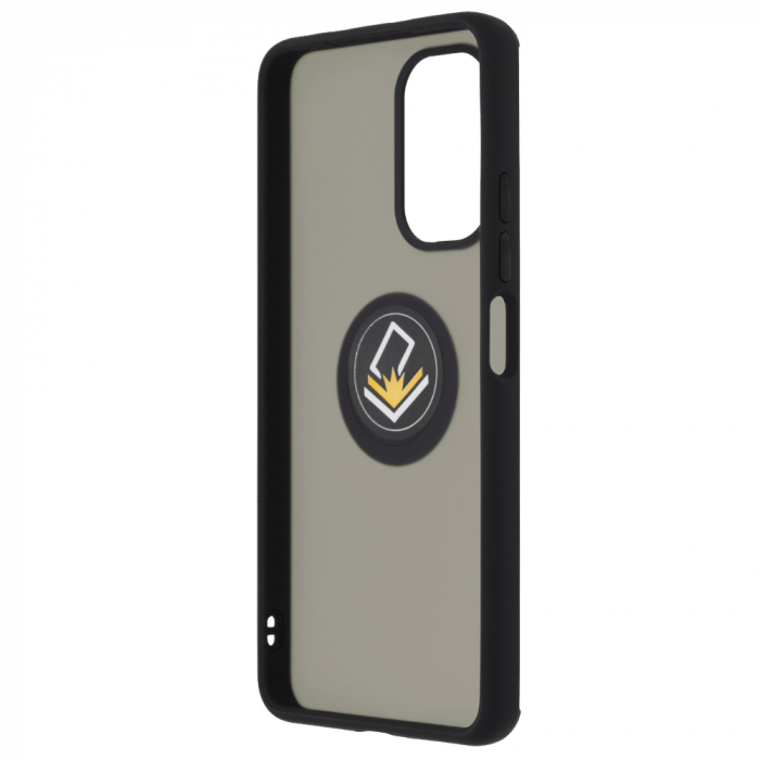 Husa Xiaomi Poco F3 cu inel suport stand magnetic, Negru [3]