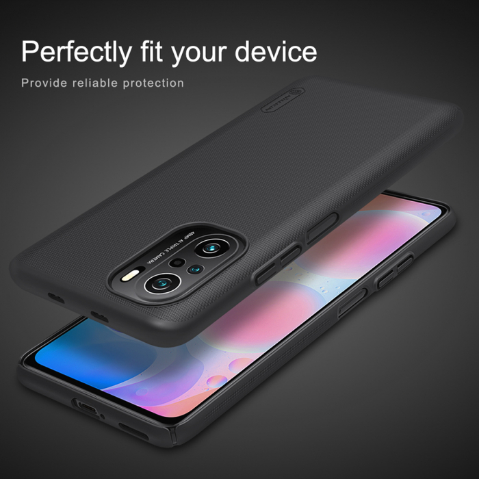 Husa Xiaomi Poco F3, Nillkin Super Frosted Shield, Negru [6]
