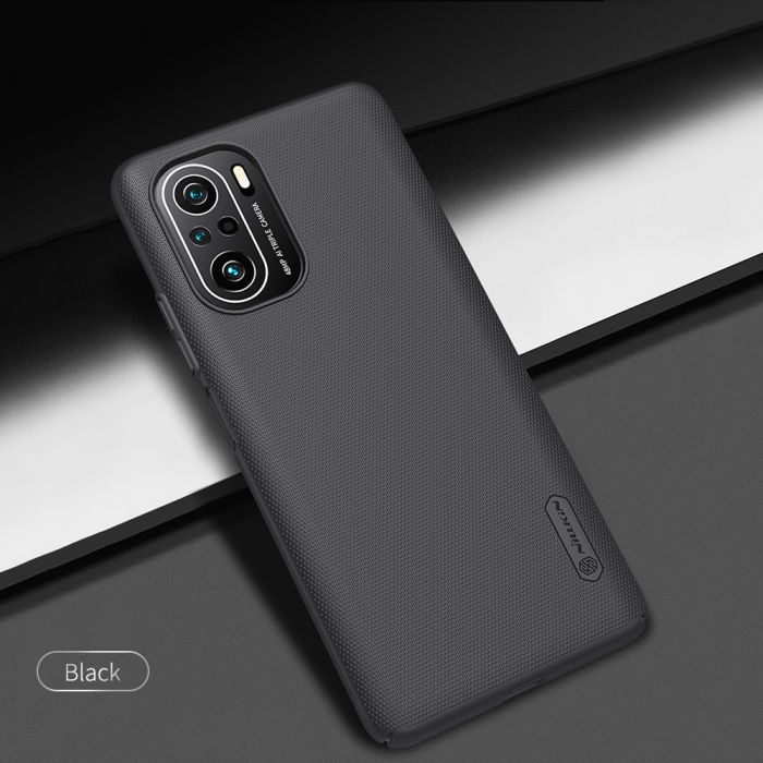 Husa Xiaomi Poco F3, Nillkin Super Frosted Shield, Negru [7]