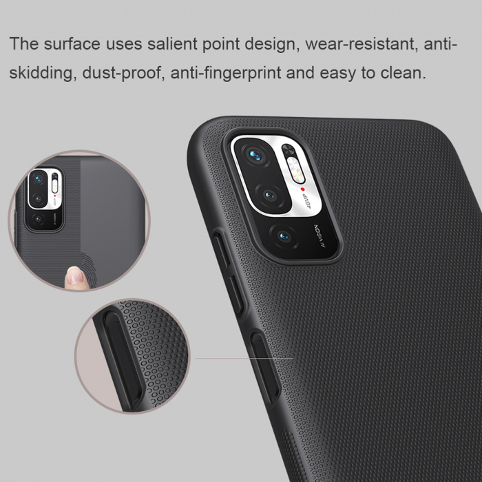 Husa Xiaomi Poco M3 Pro, Nillkin Super Frosted Shield, Negru [2]