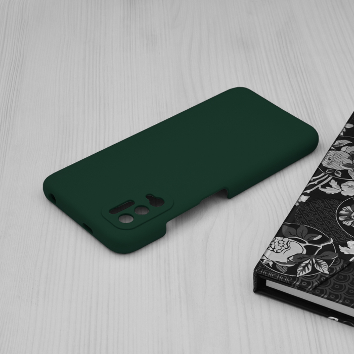 Husa Xiaomi Poco M3 Pro, Soft Edge Silicone, Dark Green [5]