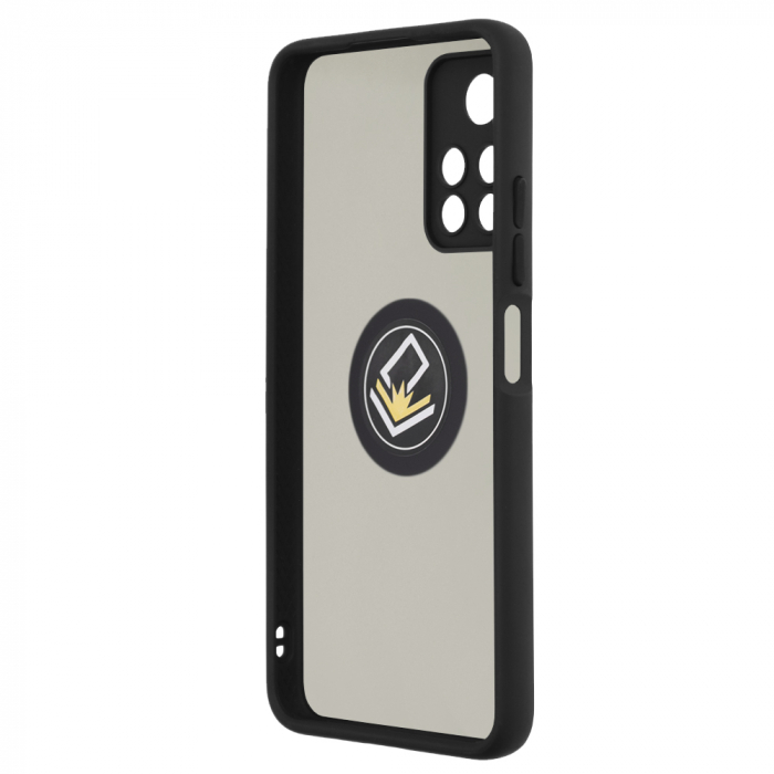 Husa Xiaomi Poco M4 Pro 5G cu inel suport stand magnetic, Negru [5]