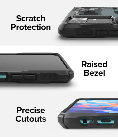 Husa Xiaomi Poco M4 Pro 5G, Ringke Fusion X, Camo Black [3]