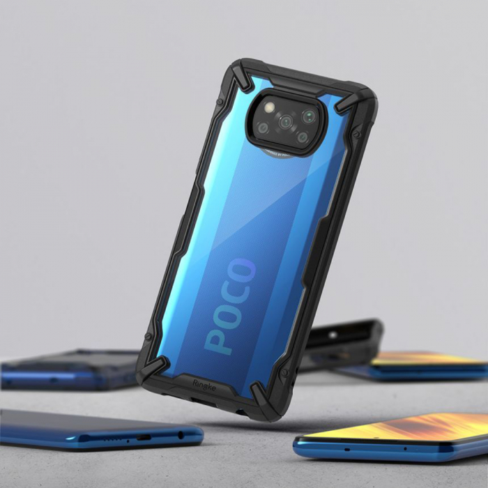 Husa Xiaomi Poco X3 NFC, Ringke Fusion X, Negru [8]