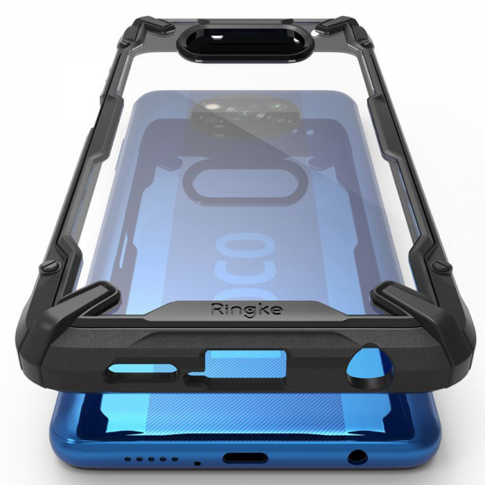 Husa Xiaomi Poco X3 NFC, Ringke Fusion X, Negru [6]