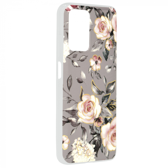 Husa Xiaomi Redmi 10, Techsuit Marble Series, Gray Bloom of Ruth [2]