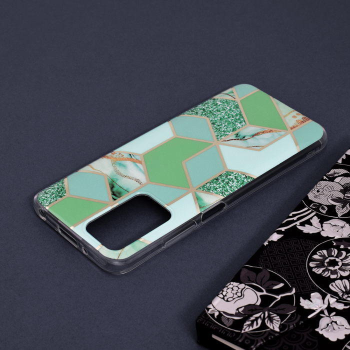 Husa Xiaomi Redmi 10, Techsuit Marble Series, Green Hex [5]