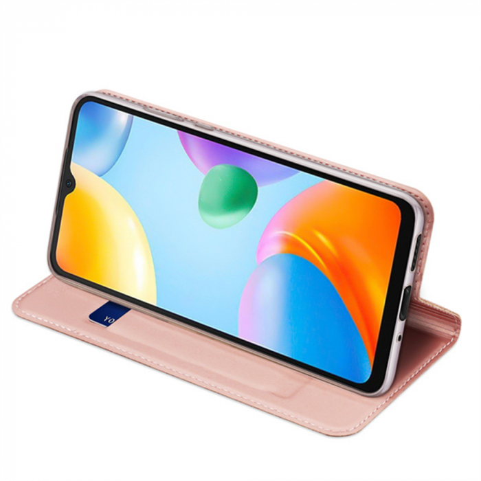 Husa Xiaomi Redmi 10C, Dux Ducis Skin Pro Flip Book, Negru [4]