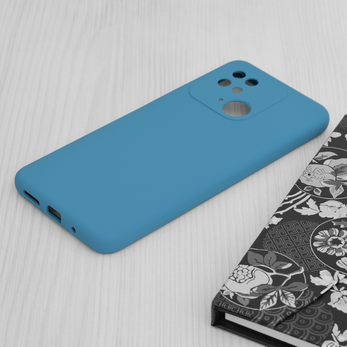 Husa Xiaomi Redmi 10C, Soft Edge Silicone, Denim Blue [3]