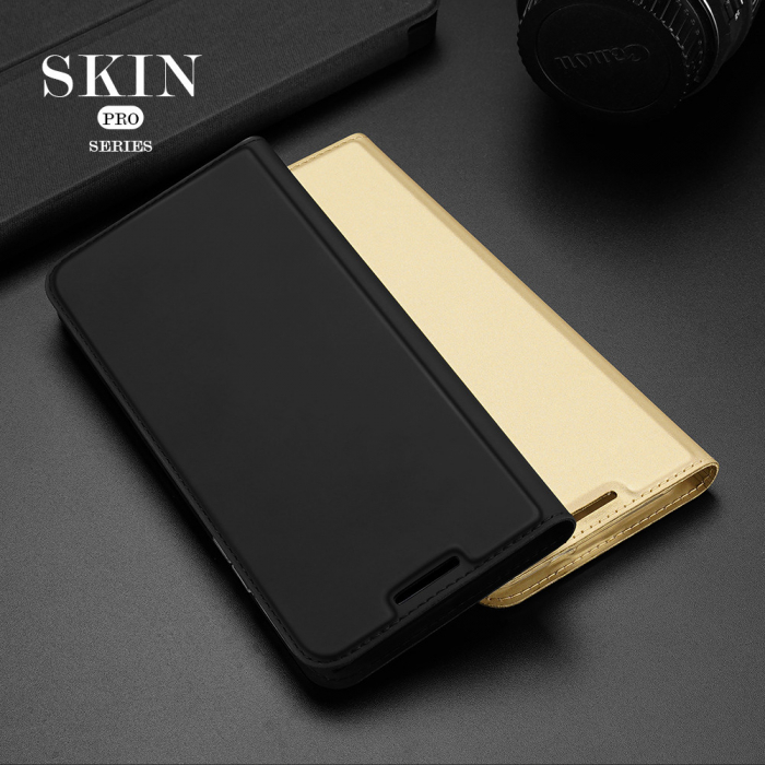 Husa Xiaomi Redmi Note 10 / 10S, Dux Ducis Skin Pro Flip Book, Negru [5]