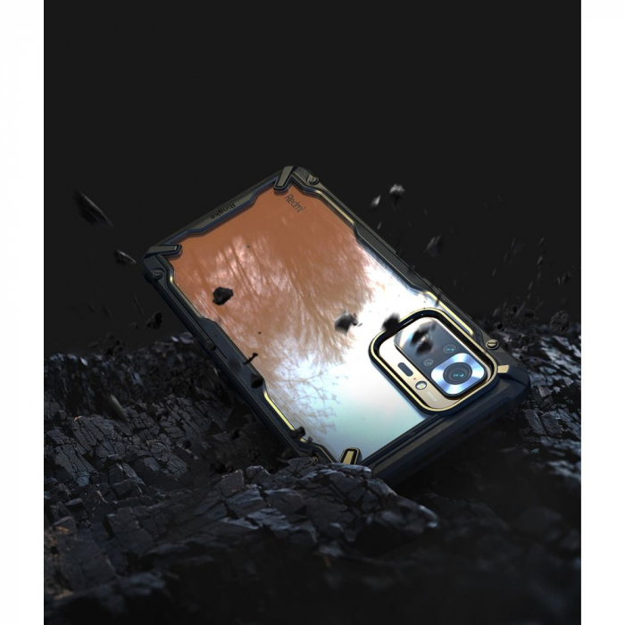 Husa Xiaomi Redmi Note 10 Pro, Ringke Fusion X, Negru [5]