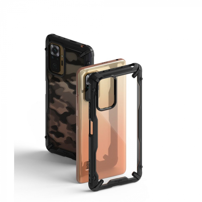 Husa Xiaomi Redmi Note 10 Pro, Ringke Fusion X, Negru [8]