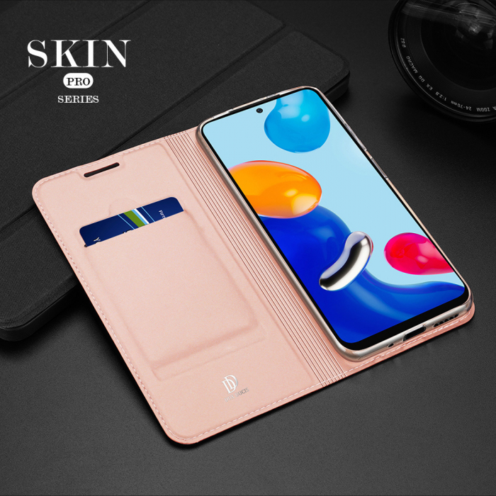 Husa Xiaomi Redmi Note 11 / 11S, Dux Ducis Skin Pro Flip Book, Negru [7]