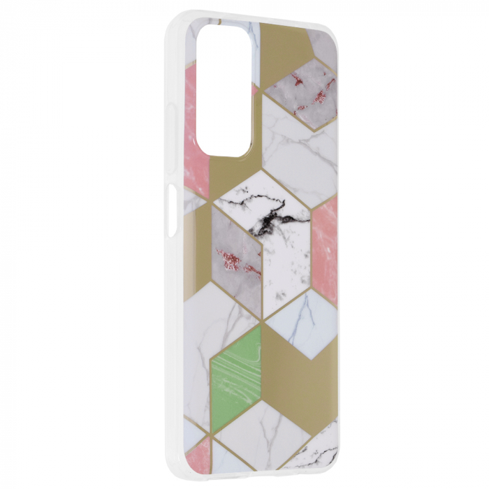 Husa Xiaomi Redmi Note 11 / 11S, Techsuit Marble Series, Purple Hex [2]