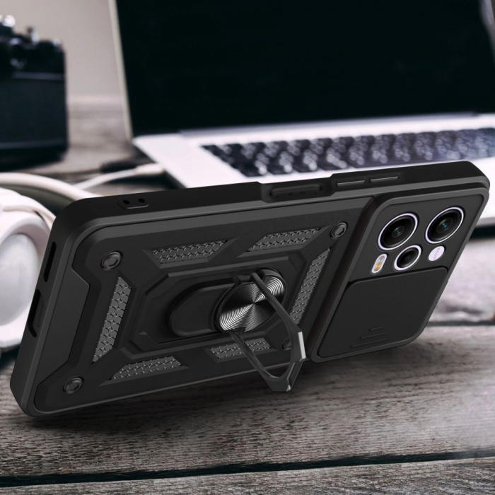 Husa Xiaomi Redmi Note 12 Pro cu protectie camera Techsuit CamShield Series, Negru [7]