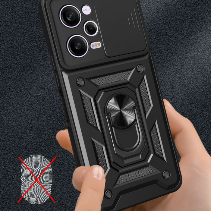 Husa Xiaomi Redmi Note 12 Pro cu protectie camera Techsuit CamShield Series, Negru [5]