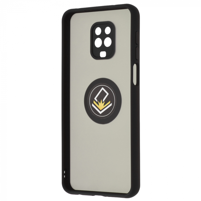 Husa Xiaomi Redmi Note 9S / Note 9 Pro cu inel suport stand magnetic, Negru [4]