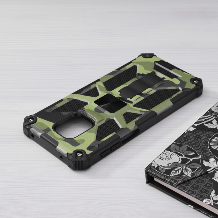 Husa Xiaomi Redmi Note 9S / Note 9 Pro, Techsuit Blazor, Camo Lime [5]