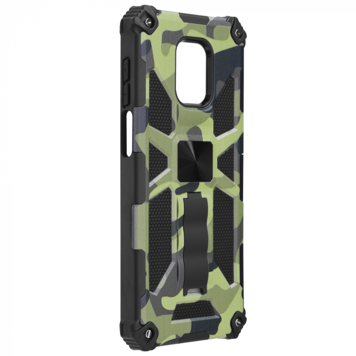 Husa Xiaomi Redmi Note 9S / Note 9 Pro, Techsuit Blazor, Camo Lime [6]