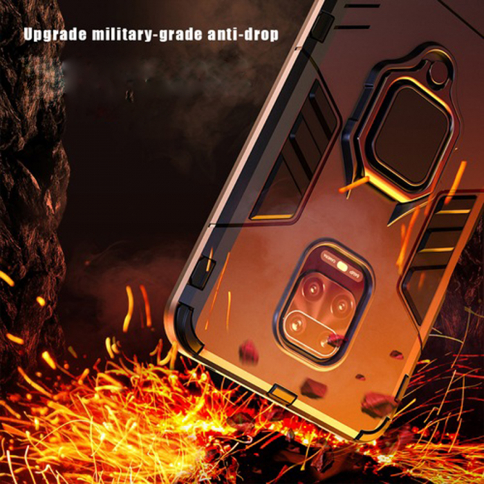 Husa Xiaomi Redmi Note 9S / Note 9 Pro, Techsuit Shield Ring, Negru [8]