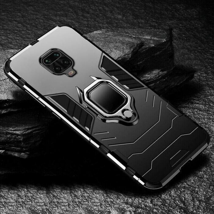 Husa Xiaomi Redmi Note 9S / Note 9 Pro, Techsuit Shield Ring, Negru [9]
