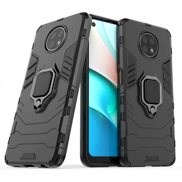 Husa Xiaomi Redmi Note 9T, Techsuit Shield Ring, Negru [5]