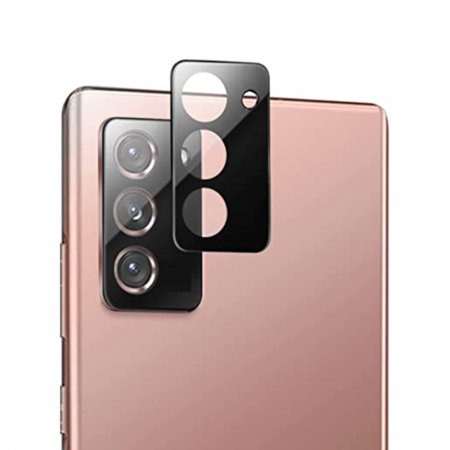 Galaxy S20 FE - Folie sticla camera Samsung Galaxy S20 FE, Mocolo Silk HD Pro, Negru