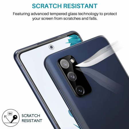 Folie sticla camera Samsung Galaxy S20 FE, Mocolo Silk HD Pro, Negru [6]