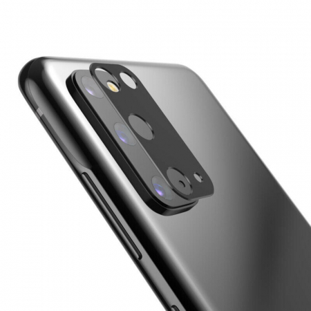 Galaxy S20 - Folie sticla camera Samsung Galaxy S20, Mocolo Silk HD Pro, Negru