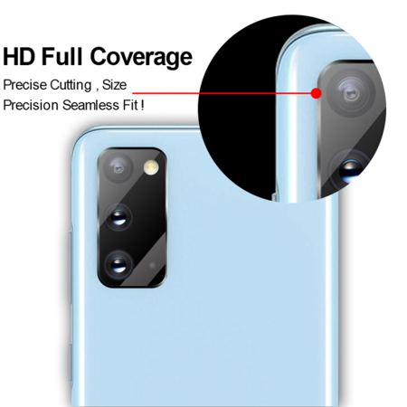 Folie sticla camera Samsung Galaxy S20, Mocolo Silk HD Pro, Negru [4]