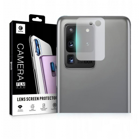 Galaxy S20 Ultra - Folie sticla camera Samsung Galaxy S20 Ultra, Mocolo Full Clear, Transparent