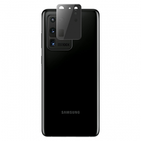 Folie sticla camera Samsung Galaxy S20 Ultra, Mocolo Silk HD Pro, Negru [4]