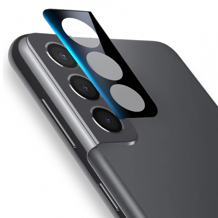 Folie sticla camera Samsung Galaxy S21 FE, Mocolo Silk HD Pro, Negru [3]