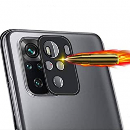 Folie sticla camera Xiaomi Redmi Note 10 / 10S, Mocolo Silk HD Pro, Negru [2]