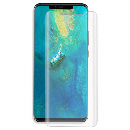 Folie sticla curbata Huawei Mate 20 Pro, Lito UV Full Glue, Transparenta [1]