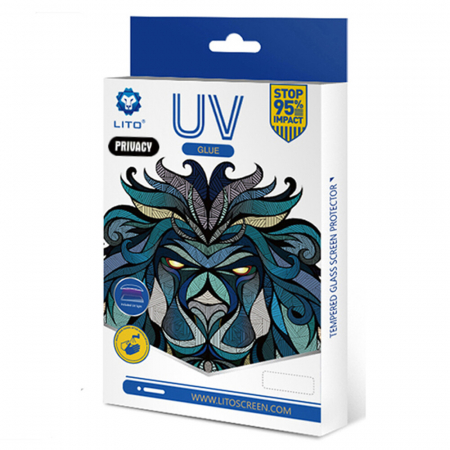 Folie sticla curbata Huawei Mate 30 Pro, Lito UV Full Glue, Privacy [6]
