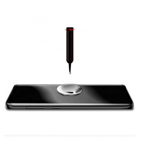 Folie sticla curbata Samsung Galaxy S21, Lito UV Full Glue, Privacy [7]