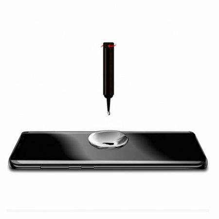 Folie sticla curbata Samsung Galaxy S22 Ultra, Lito UV Full Glue, Privacy [4]