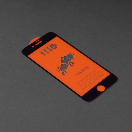 Folie sticla Full Glue 111D pentru iPhone 7 / 8, Negru [1]