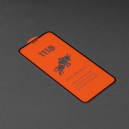 Folie sticla Full Glue 111D pentru iPhone X / XS / 11 Pro, Negru [1]