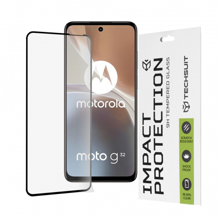 Motorola - Folie sticla Full Glue 111D pentru Motorola Moto G32, Negru