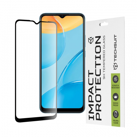 Oppo A15 / A15s - Folie sticla Full Glue 111D pentru OPPO A15 / A15s, Negru